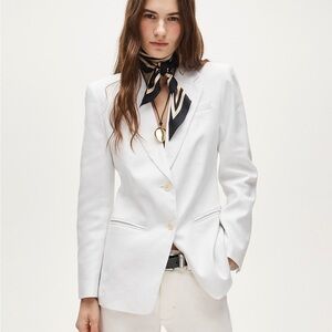 J. Crew White Women's Single-Breasted Blazer